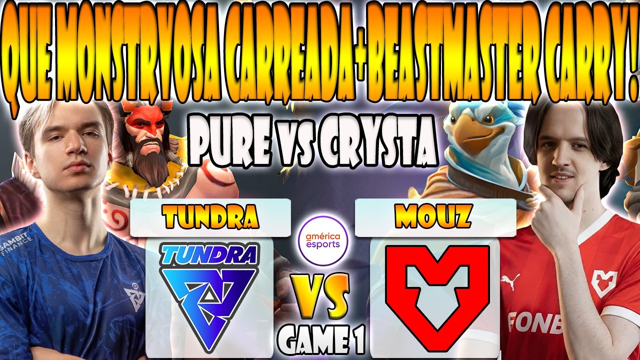 TUNDRA vs MOUZ BO3[GAME 1] PURE, BZM, 33 VS CRYSTALLIS, SELERI, MIDONE-DREAMLEAGUE SEASON 28- DOTA 2
