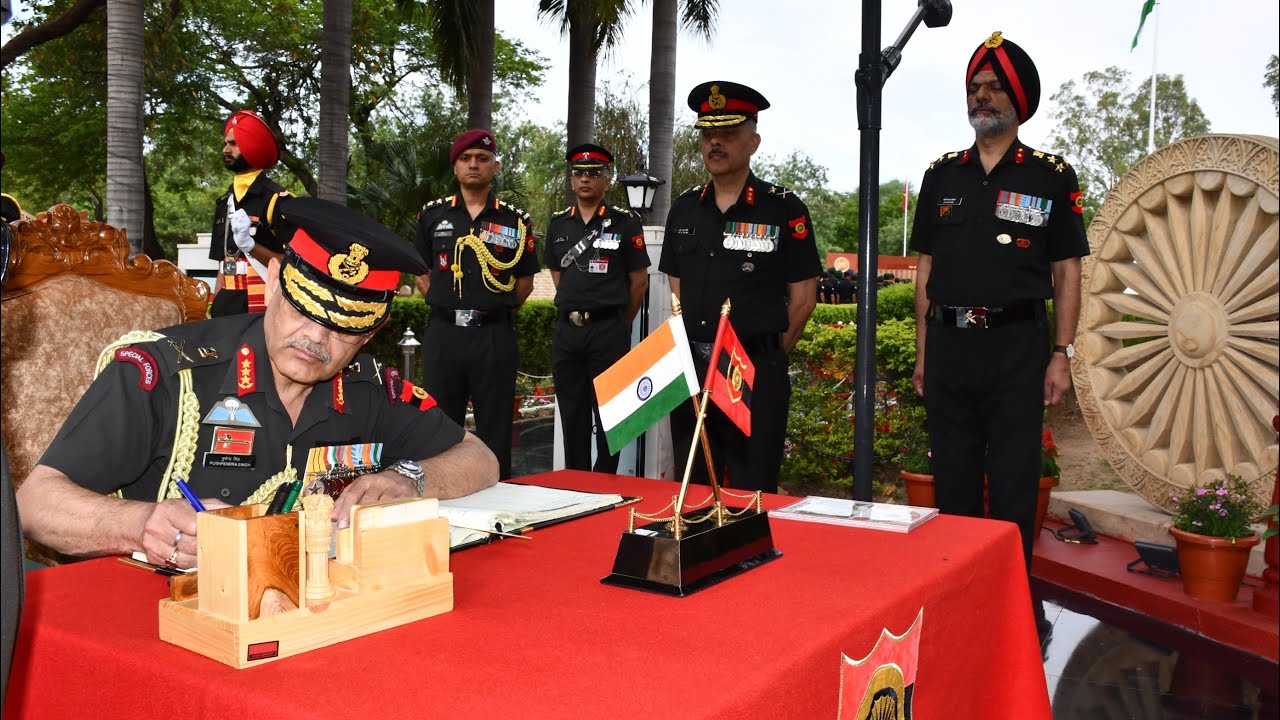 Lt Gen Pushpendra Singh, AVSM, SM** Army Commander | Western Command | Guard of Honour #indianarmy 