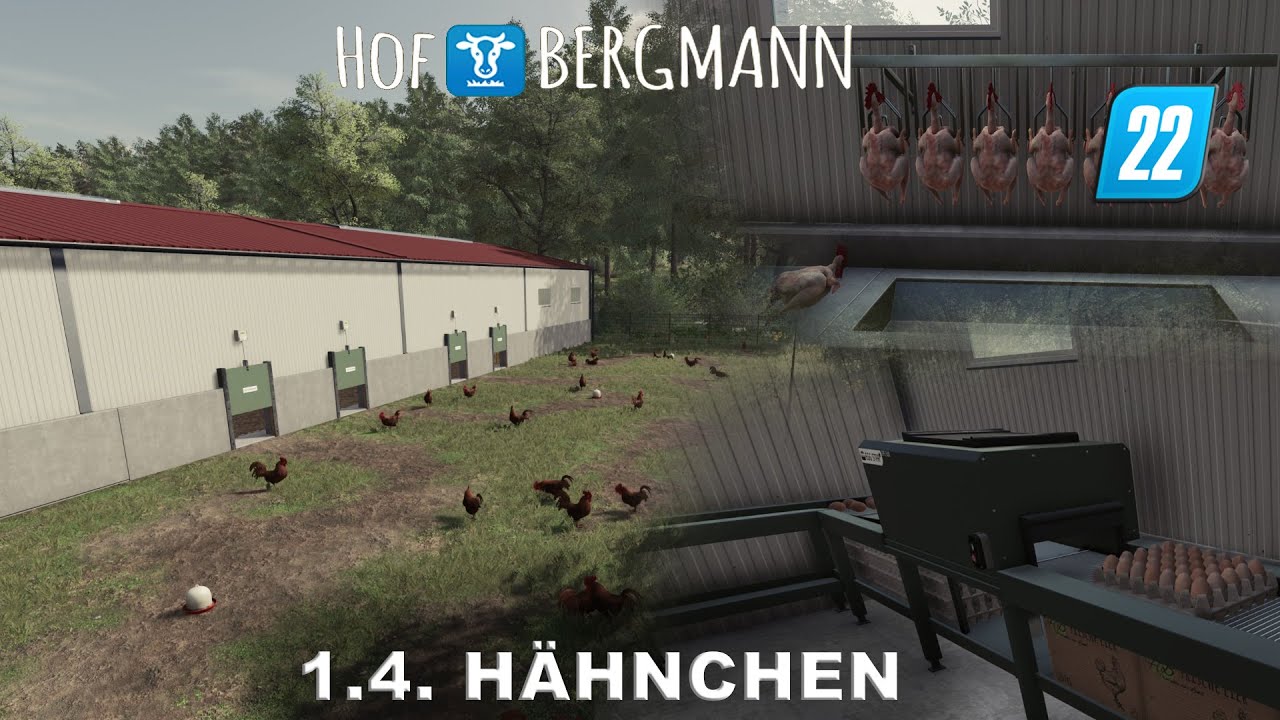 LS22 Tutorial - Hähnchen züchten und verarbeiten sowie Eier verpacken auf der Hof Bergmann 1.4