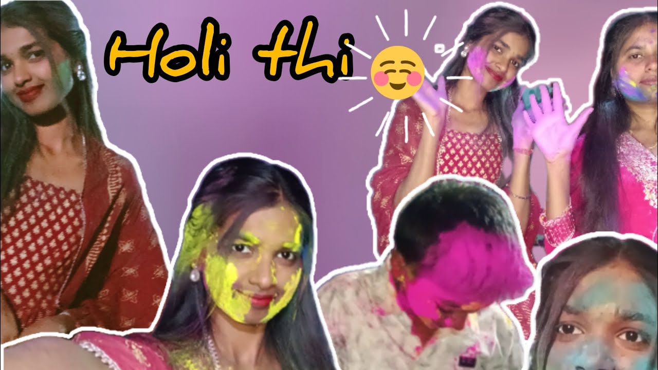  Holi memories💖🌚💫||#holi #trending #vlog #itznidhi 