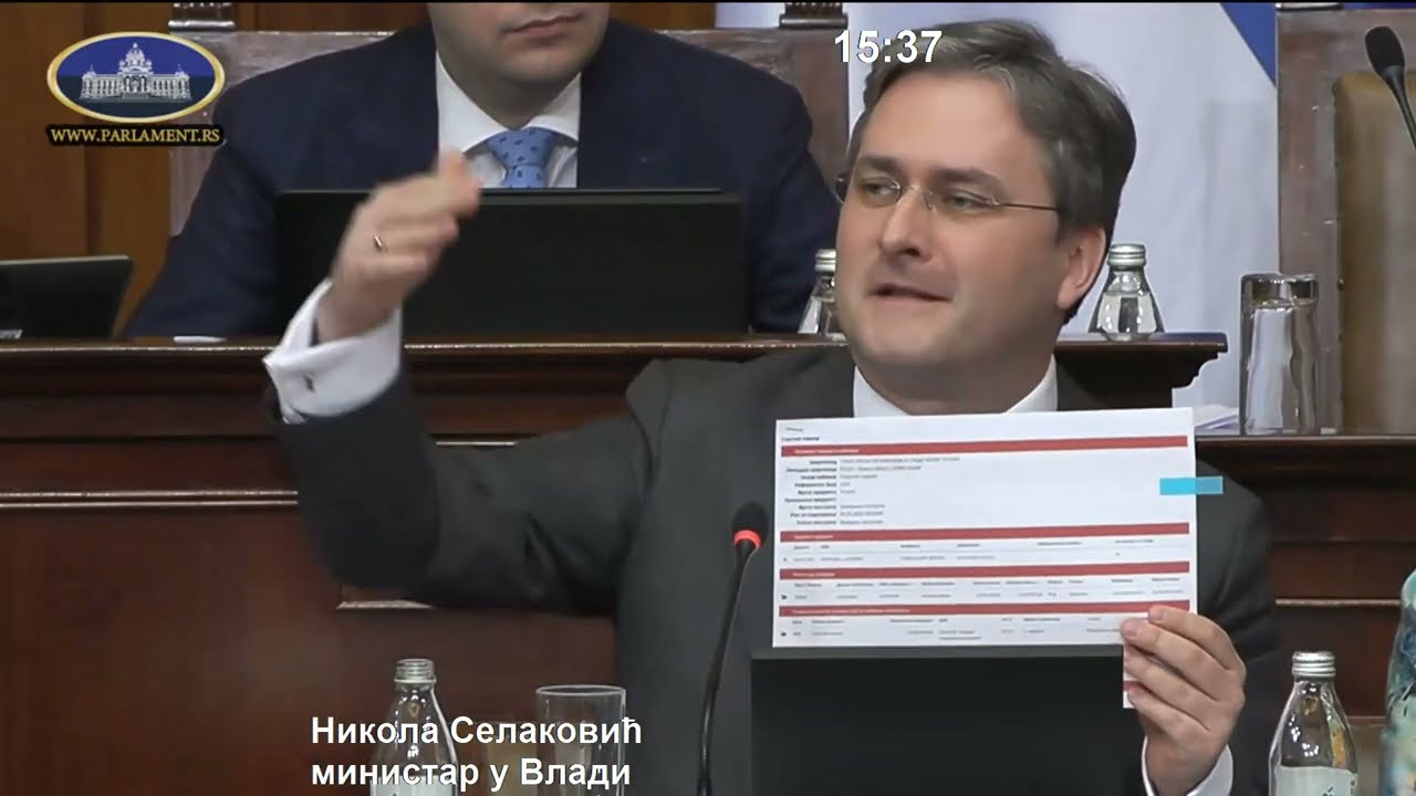 Обраћање министра културе Николе Селаковића у Народној скупштини Републике Србије 21.01.2026. године