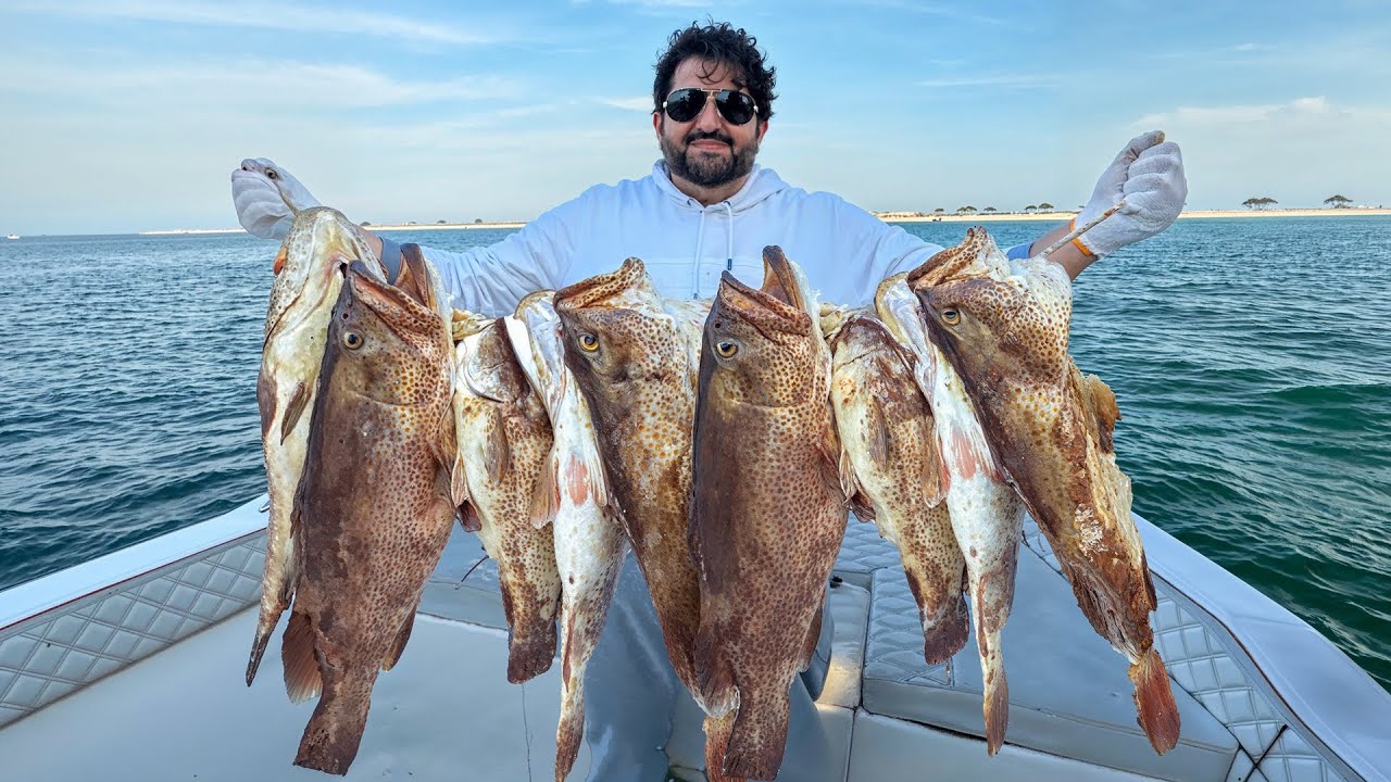 رحلة صيد السمك مع فهد البشري في قطر: من البحر إلى المائدة 🐟🔥