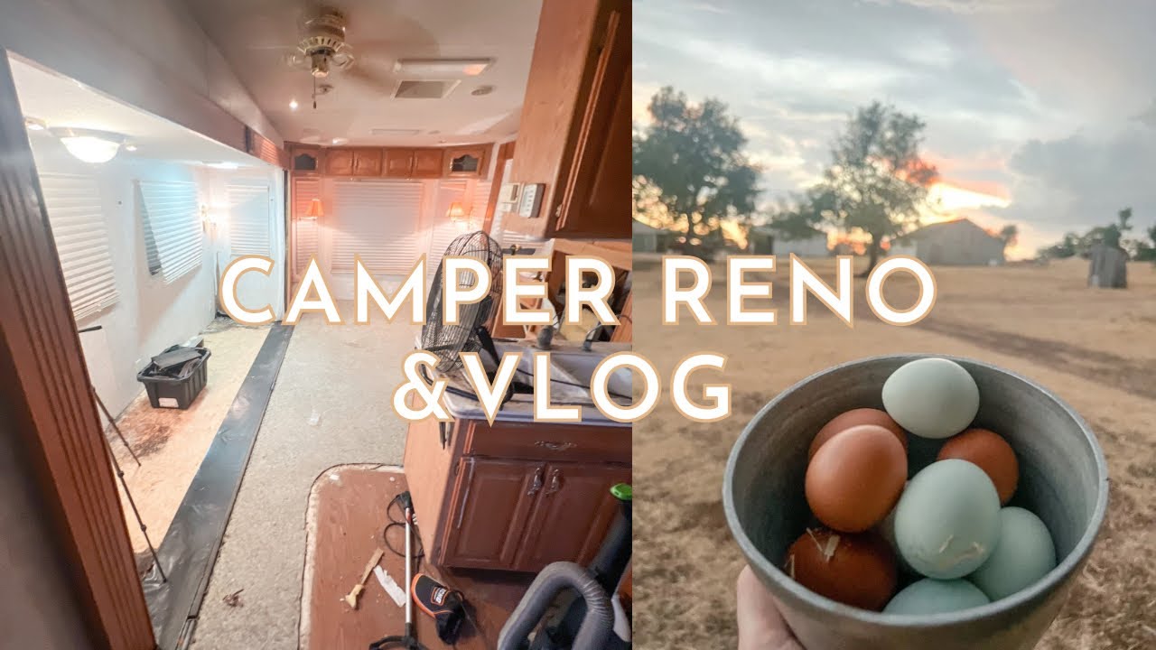 CAMPER RENOVATION DAY 3 | SPEND THE DAY WITH US | DRUE & GABE