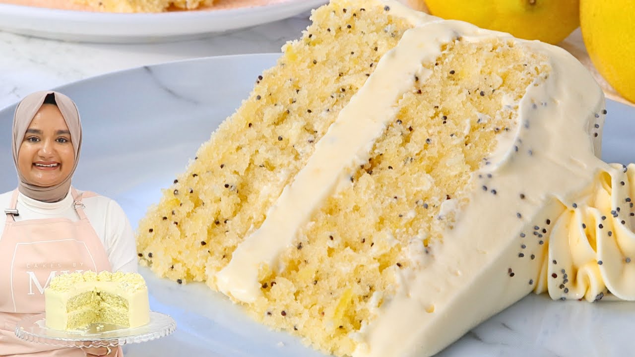 The most velvety soft LEMON POPPY SEED CAKE you'll ever have