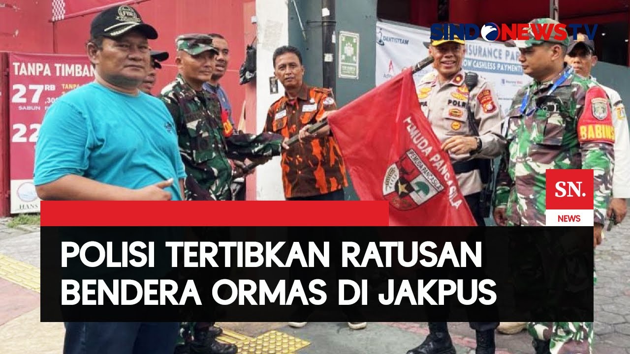 Berantas Premanisme, Polisi Tertibkan Atribut Ormas di Wilayah Jakarta Pusat | Sindo Today | 11/05