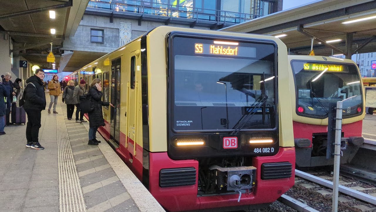 S-Bahn Berlin|Mitfahrt in der BR484 auf der S5 von Warschauer Straße bis Mahlsdorf