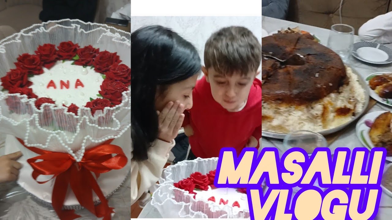 MASALLI VLOGU 😍 | AD GUNU KECIRDIK | QAZELE MINDIM😂 #kesfet #aboneol