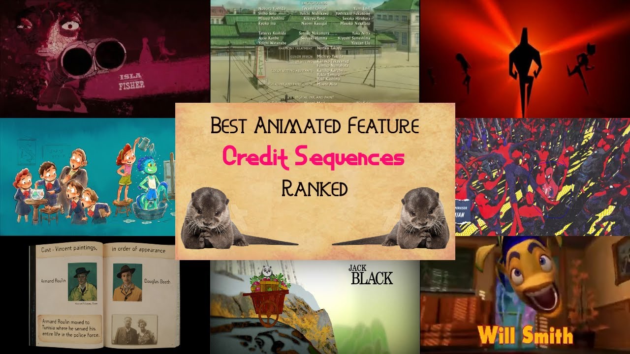 Ranking Every Best Animated Feature Nominee by their Credits