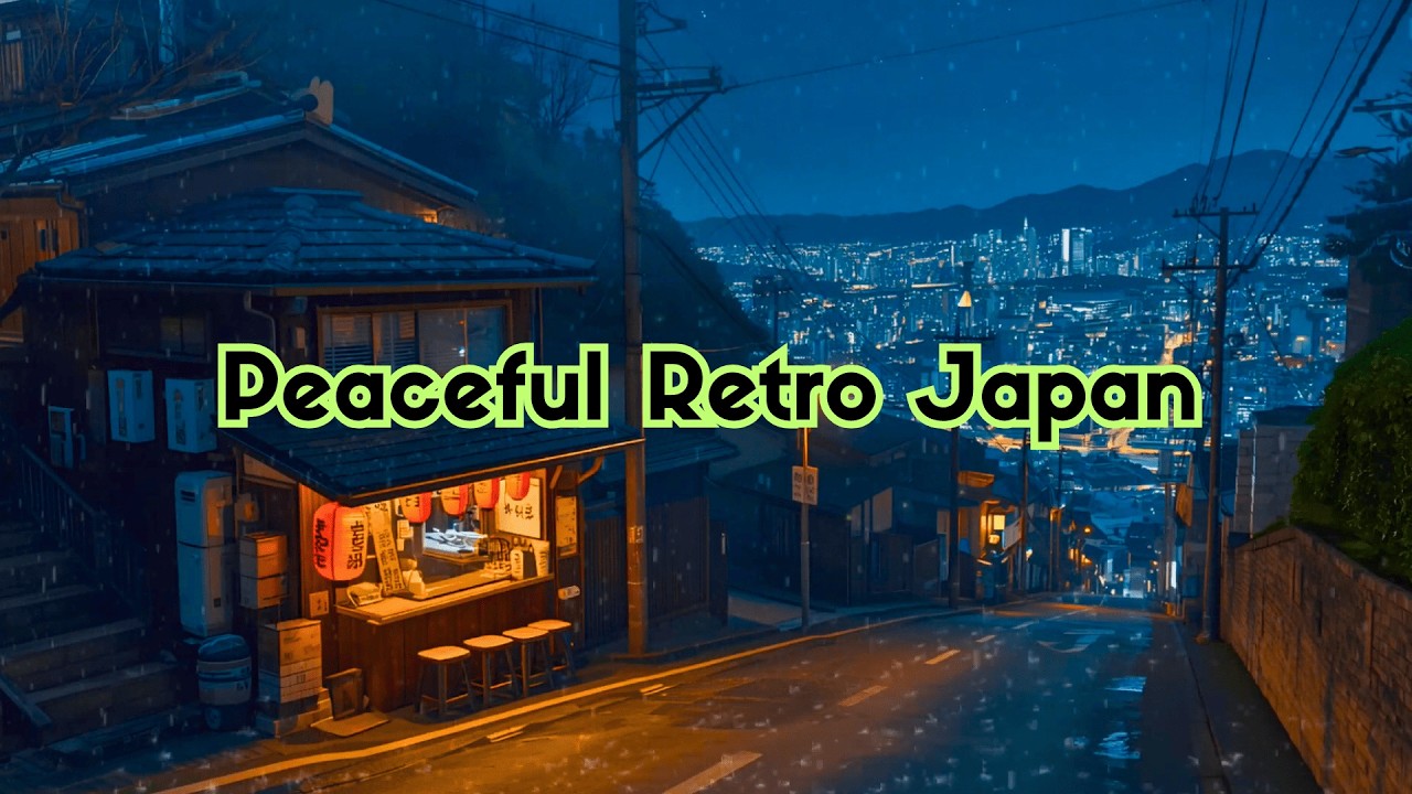 Peaceful Retro Japan 🌙 Lofi Hip Hop Beats for Focus, Study & Calm Flow 🎶