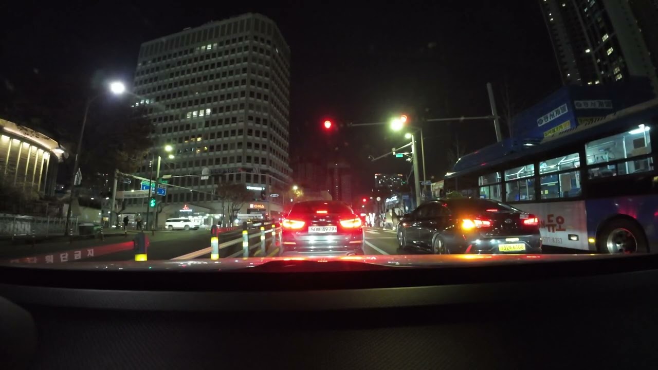 야간 도심 주행 13분 | 대구오페라스위첸 → 동대구역