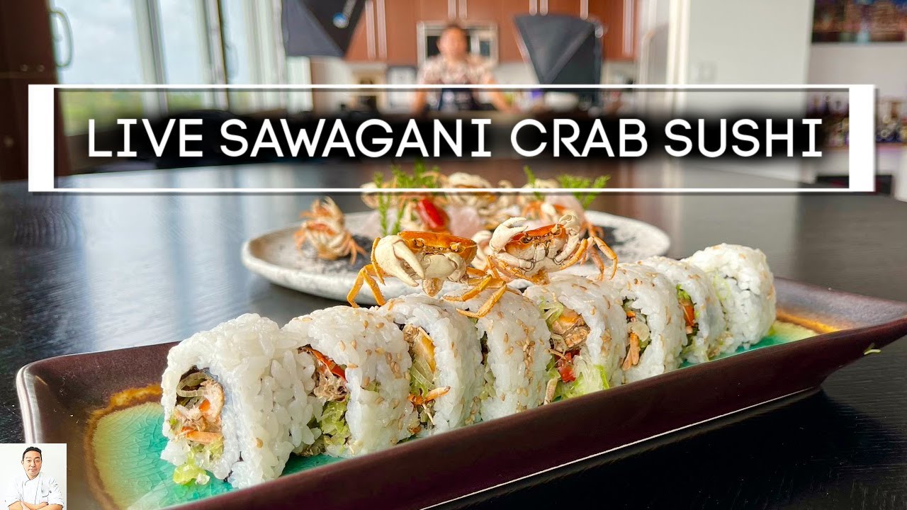 LIVE Sawagani Crab Sushi - How To Make Sushi Series