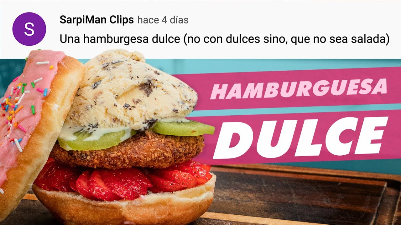 Hamburguesa Dulce Banana Split |  El Guzii