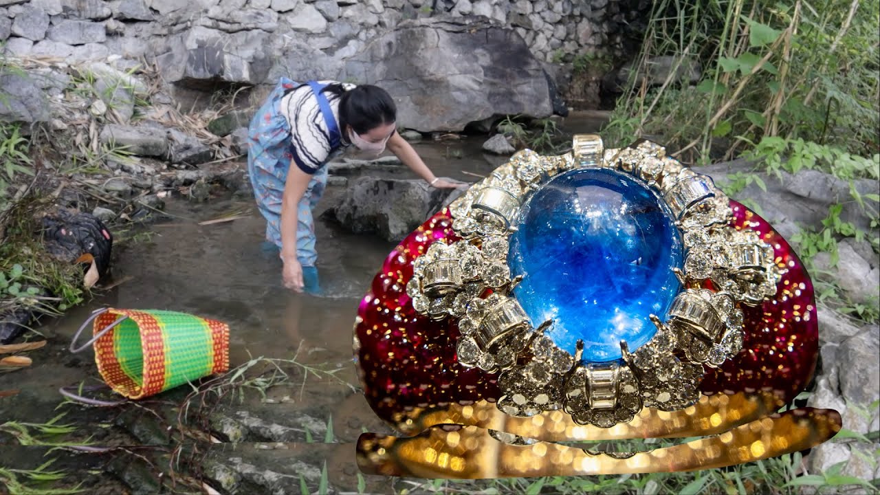 The oyster shells in this mountain village are big and fat, and the pearls are particularly shiny
