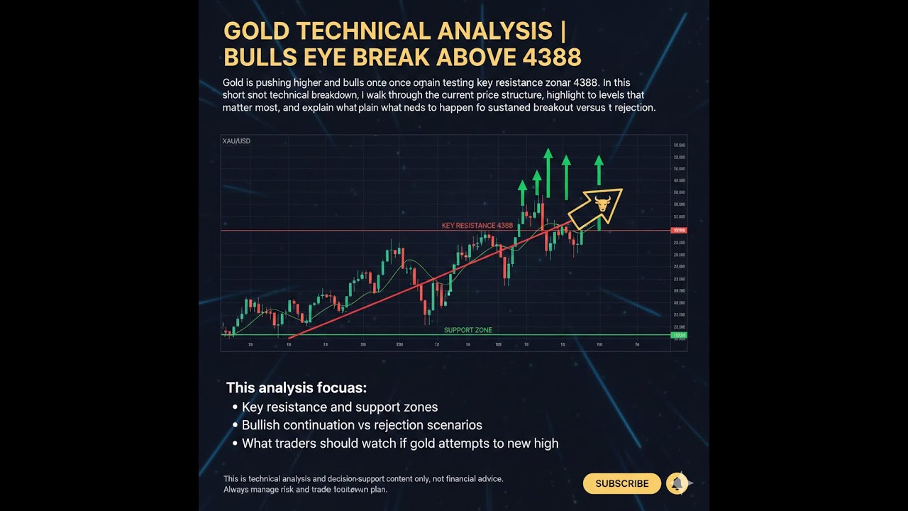 Gold Technical Analysis: Bulls Looking to Break the High of 4388