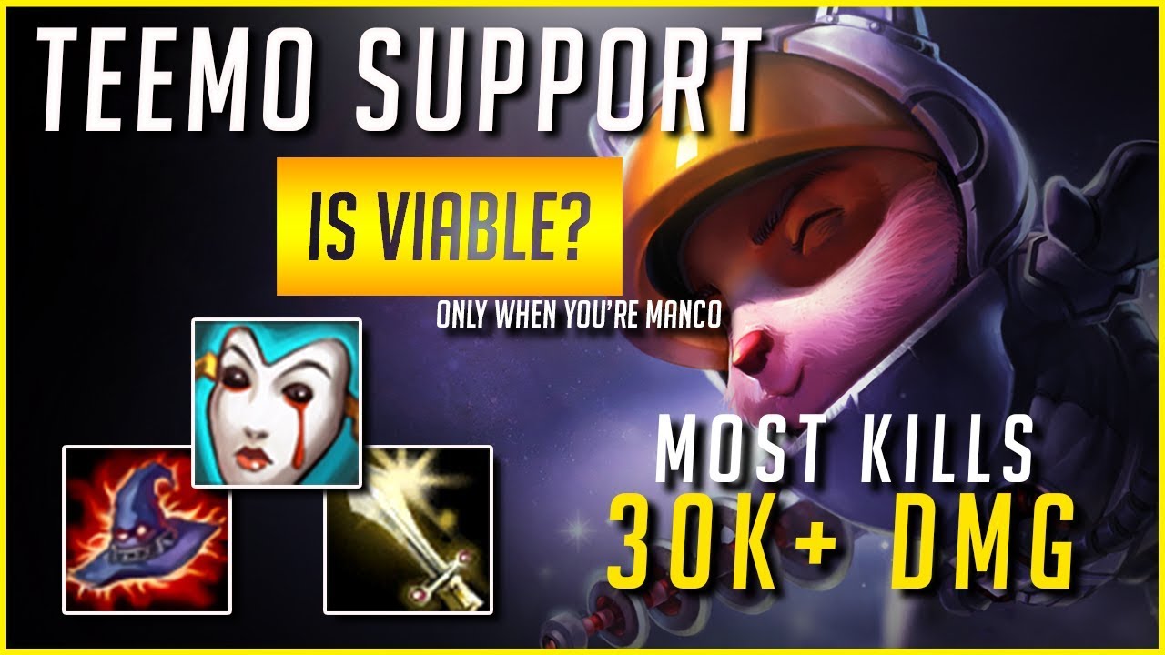 BEST TEEMO WORLD / TEEMO SUPPORT CARRY?!?!?!? 15 KILLS!