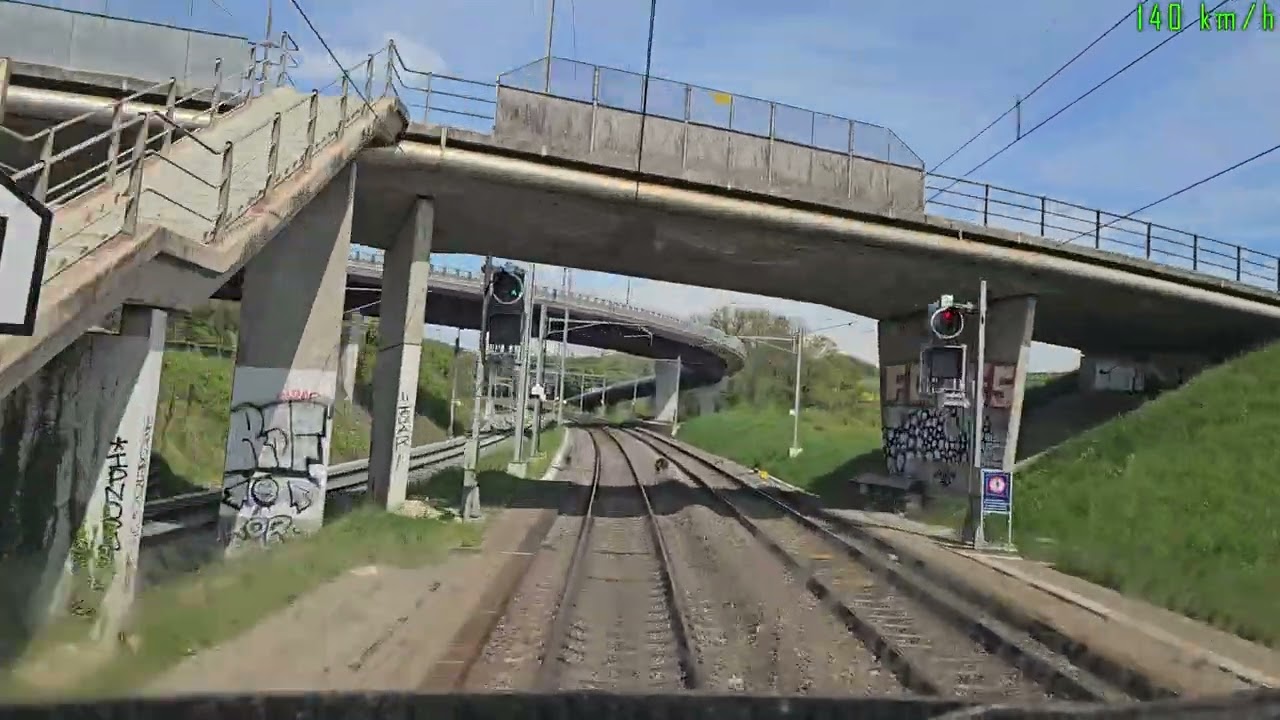 4K 120p [Cab-ride] [Führerstandmitfahrt] Lausanne - Zürich HB, en cabine d'un IC5 en ICN (RABDe 500)