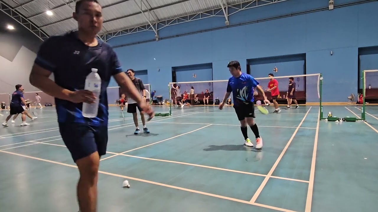 แบดมินตัน🏸🏸🏸 เมื่อวานนี้  3-2-2569 #สนามเบสมินตัน🏸🏸🏸
