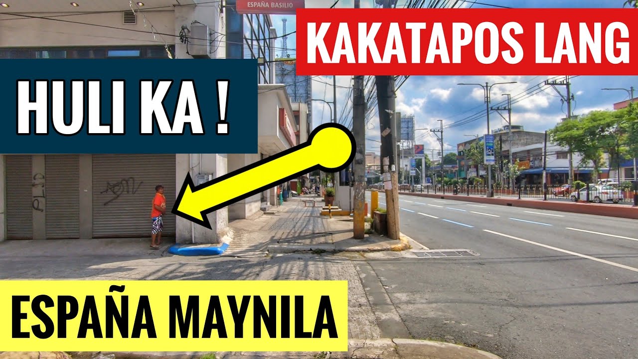 MALAPIT LANG SA PA WIFI NI ISKO! GANITO NA PALA PAG MALINIS NA ESPAÑA BLVD FLORENTINO ST. WALK