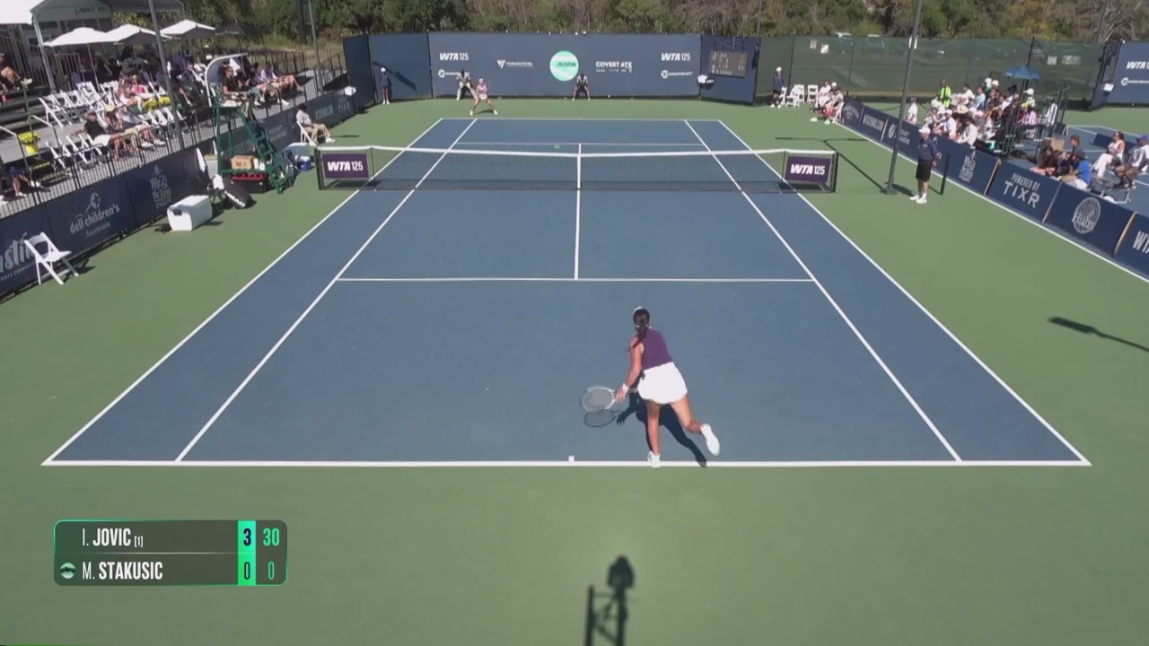 Iva Jovic [WC] [1] (USA) vs Marina Stakusic (CAN) // 3-6 4-6 // W125 Austin // Semi-final