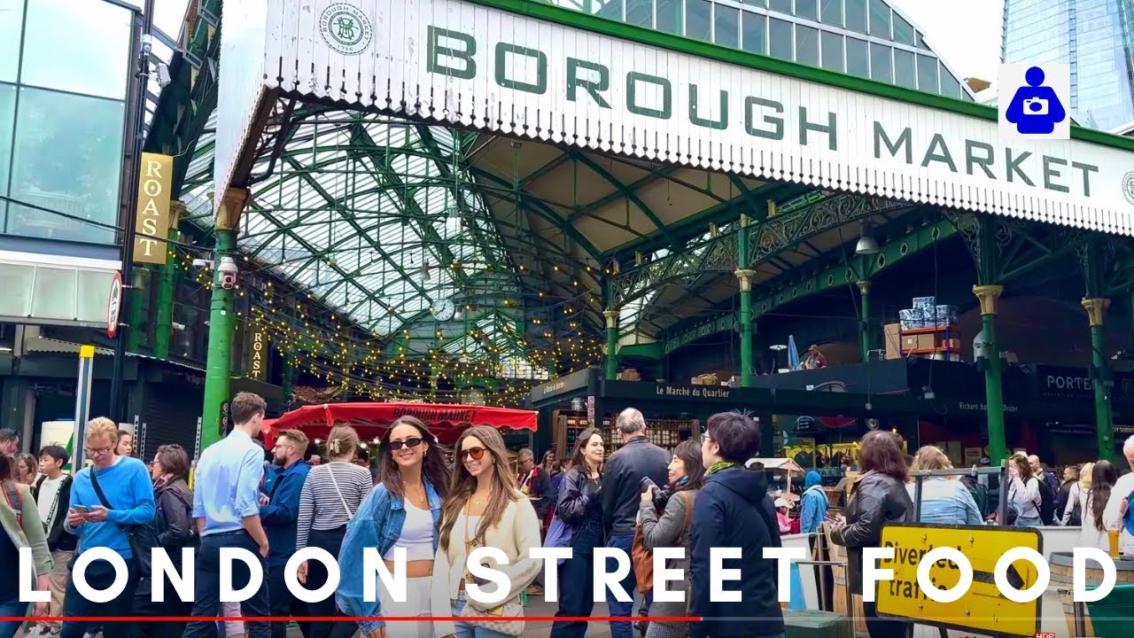 London Walk 🇬🇧 BOROUGH Market Tour to St Paul’s Cathedral | Best street food markets in London