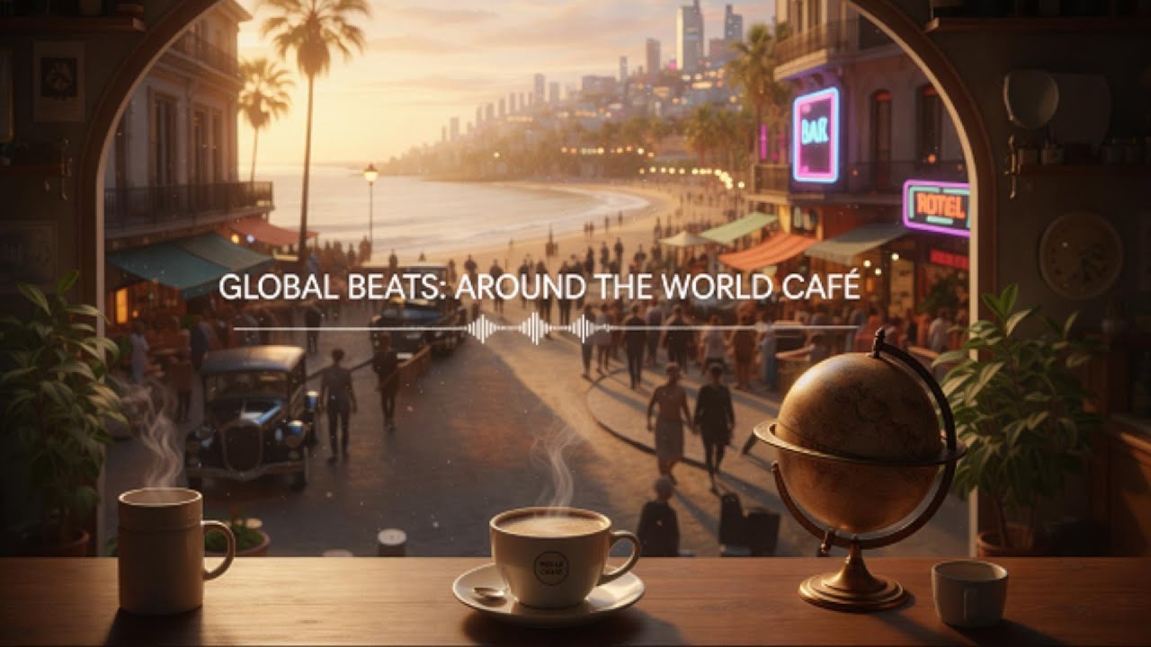 GLOBAL BEATS: Around the World Cafe 🌍 Jazz & Lo-fi Fusion for Focus & Chill