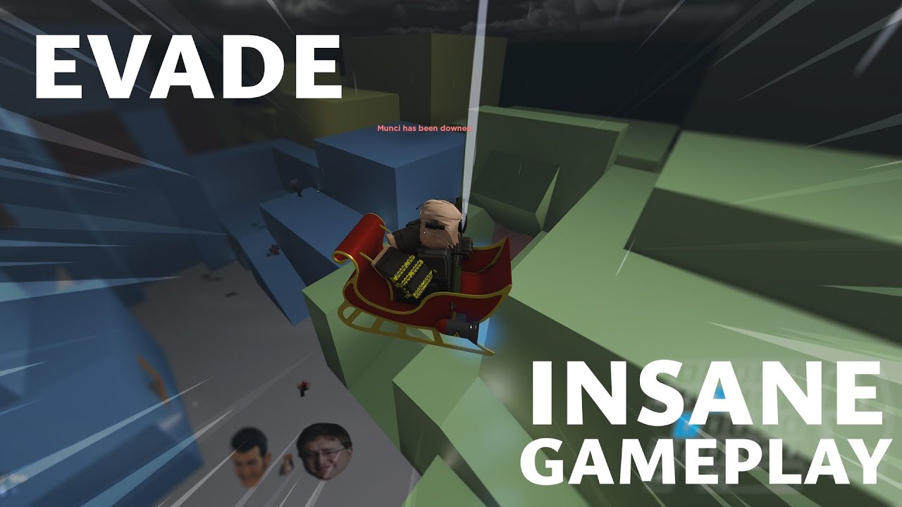 Evade Emote Hopping Gameplay | Roblox Evade Insane Gameplay