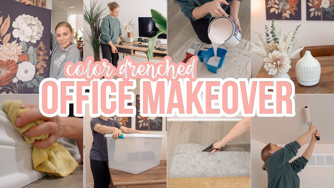 COMPLETE OFFICE MAKEOVER | BECKY MOSS | OFFICE CLEAN AND MAKEOVER | BEFORE & AFTER HOME MAKEOVER