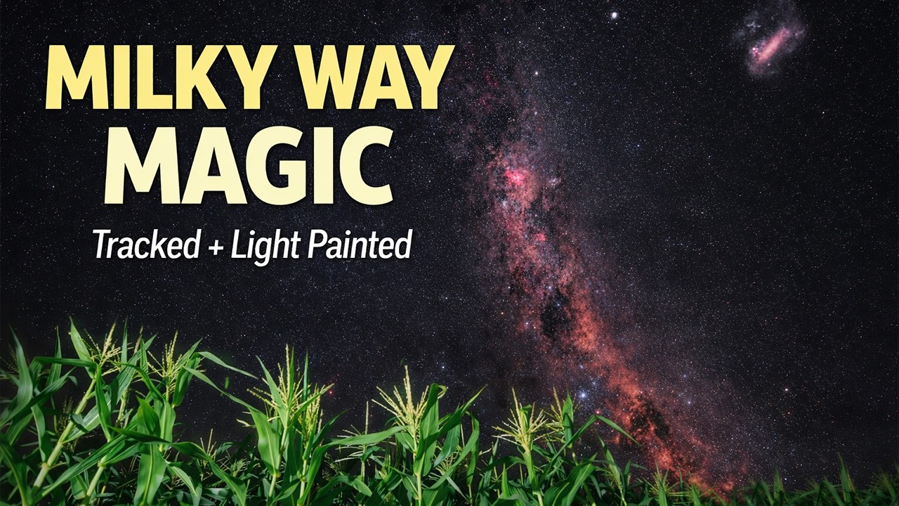 How I Captured This Milky Way Nightscape (Tracked & Light Painted)