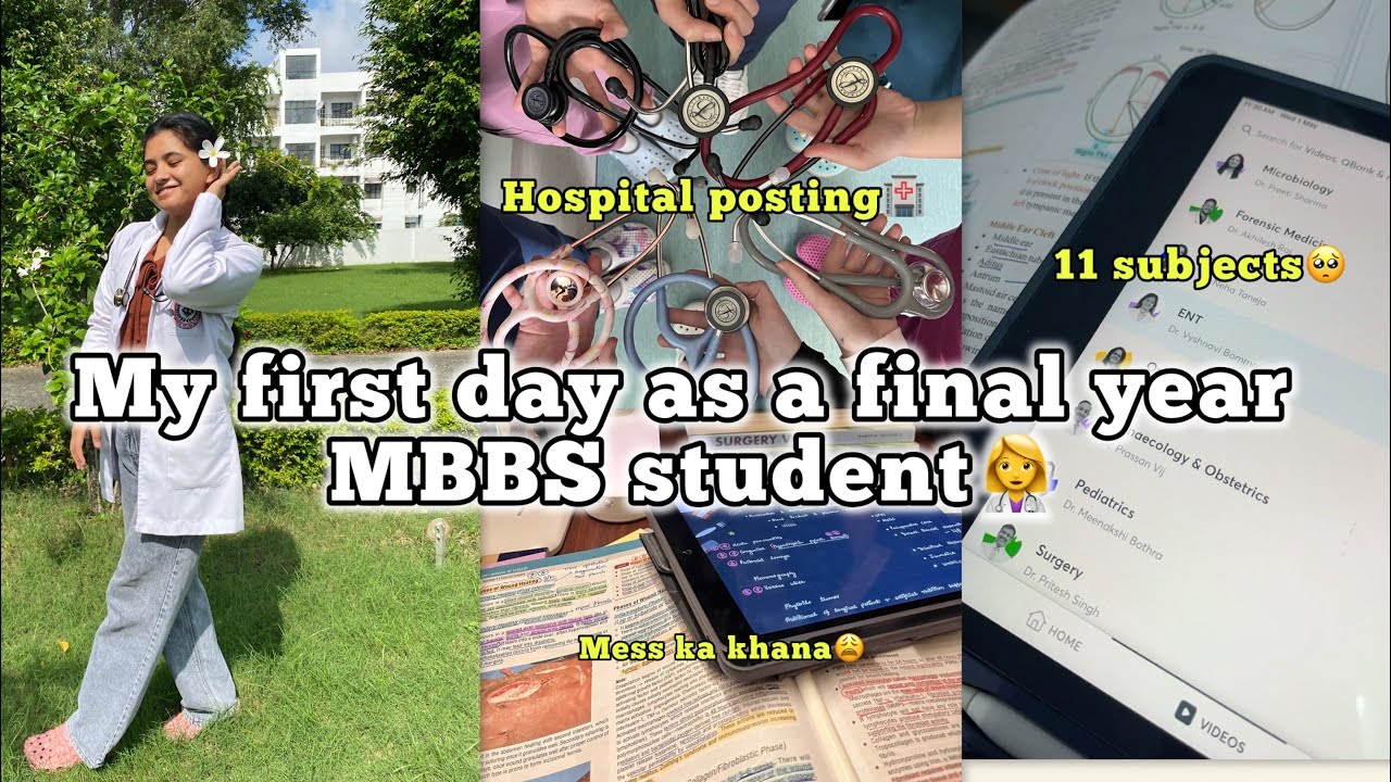 My first day as a final year MBBS student👩‍⚕️🩺
