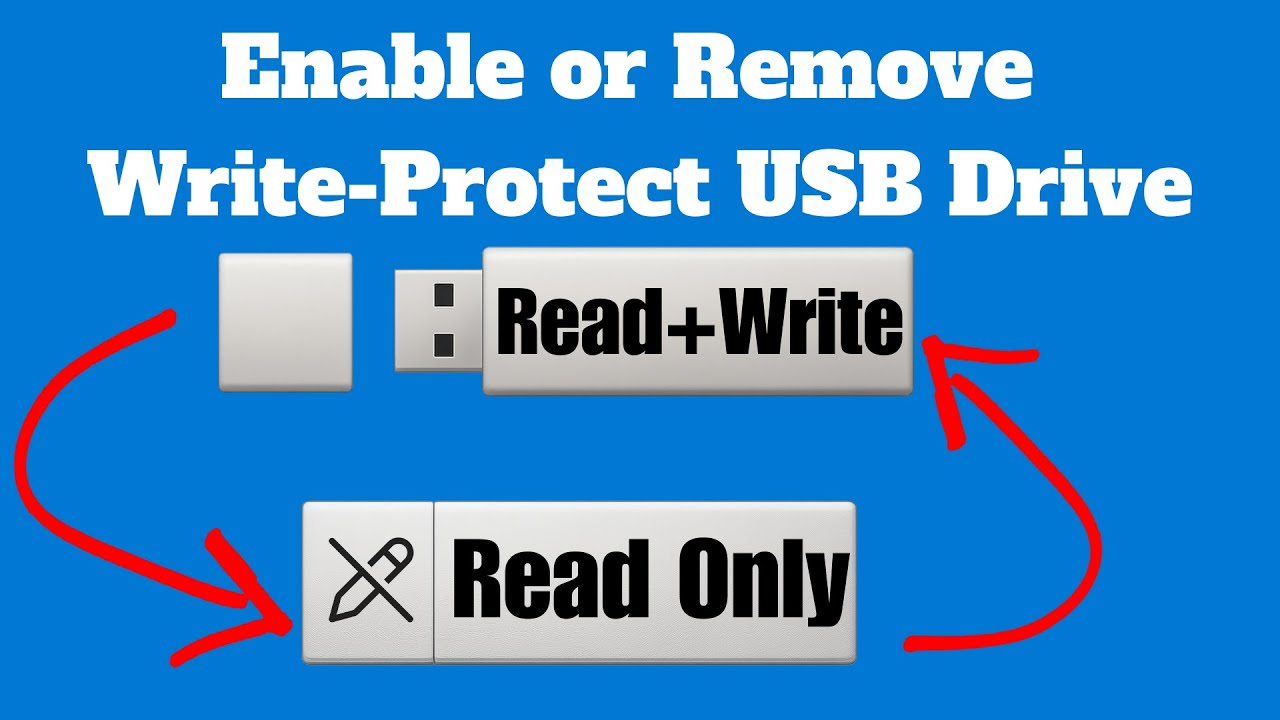 How to Make Pendrive Readonly | Enable or Remove Write Protected USB Format