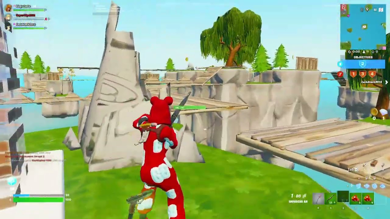 I'm playing Bed war in Fortnite