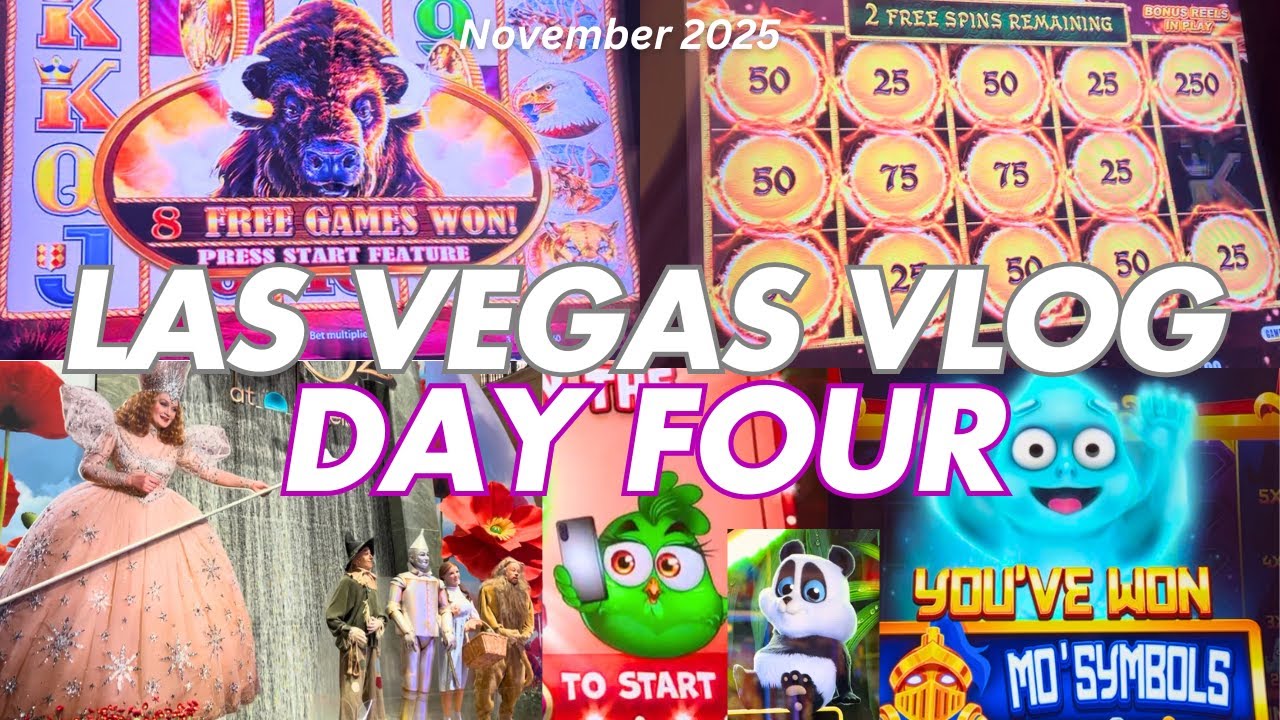 VEGAS VLOG Day 4 | Buffalo Gold Wins (FINALLY!) 🦬 🎰 | Peter Luger Power Lunch | Mott 32 #vegas
