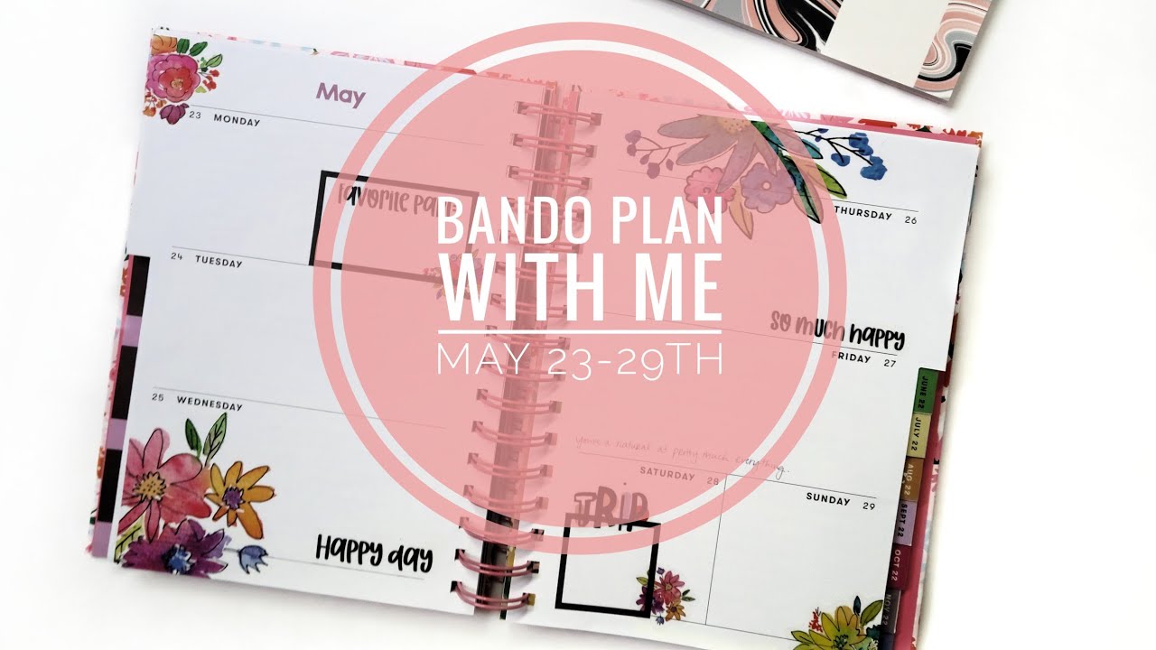 Plan with me // Bando Planner // May 23-29th