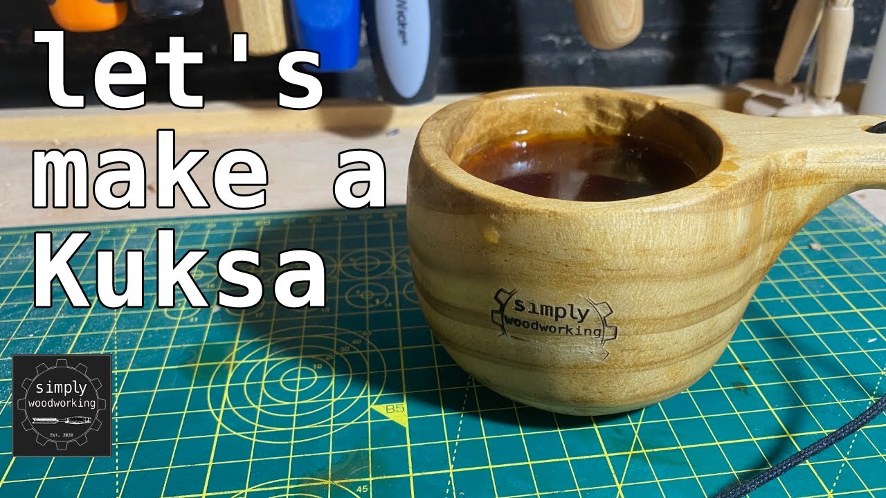 Simply Woodworking - Let's make a Kuksa - 'Accoya' (Pine) - Hand tools and a dirty dremel...