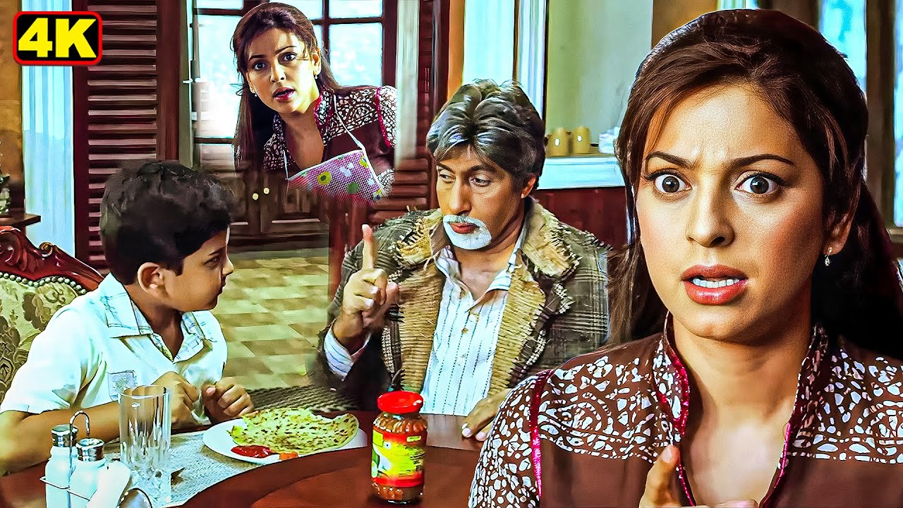 आज तो आलू के पराठे खाऊंगा | अमिताभ बच्चन, जूही चावला  की लोटपोट कर देने वाला कॉमेडी सीन | Bhoothnath