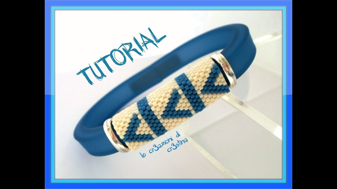 Tutorial Bracciale da Uomo con Regaliz in Plastica e Fascia in Peyote Dispari - DIY Bracelet for Men