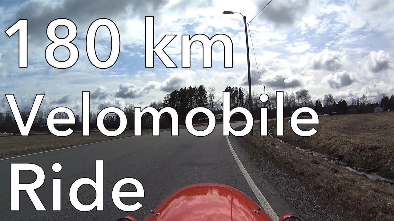 180 km Velomobile Ride | Kälviä - Kannus - Sievi - Nivala - Ylivieska - Kannus - Kälviä