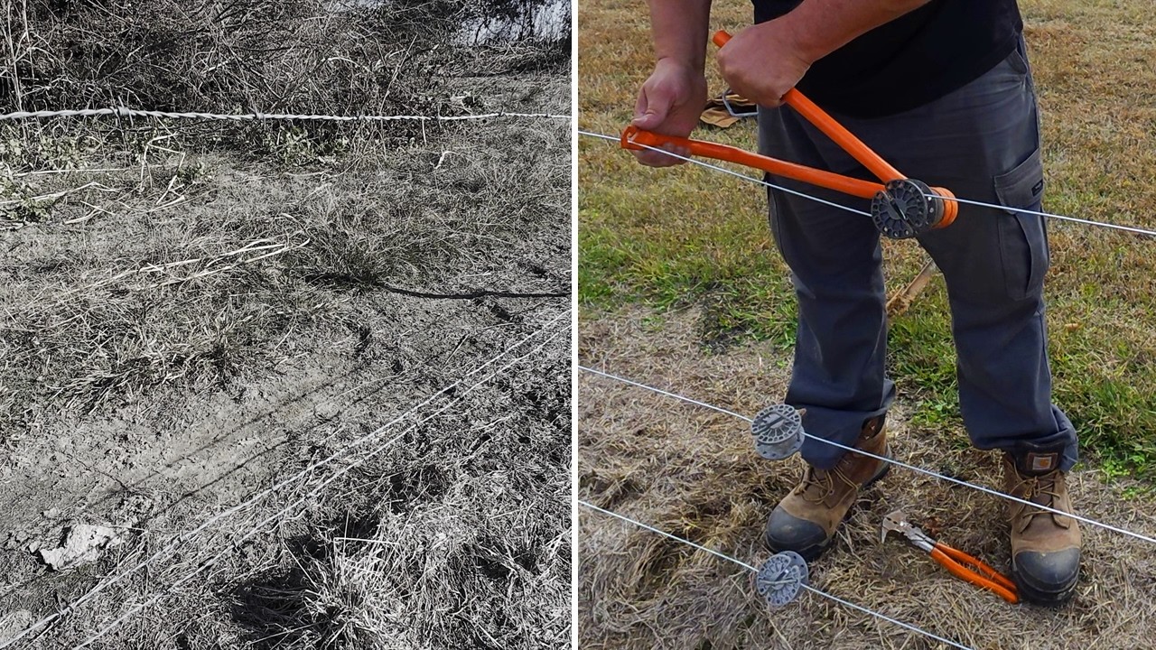Removing a Loose Barbed Wire Fence and Building a Tight Electric Fence