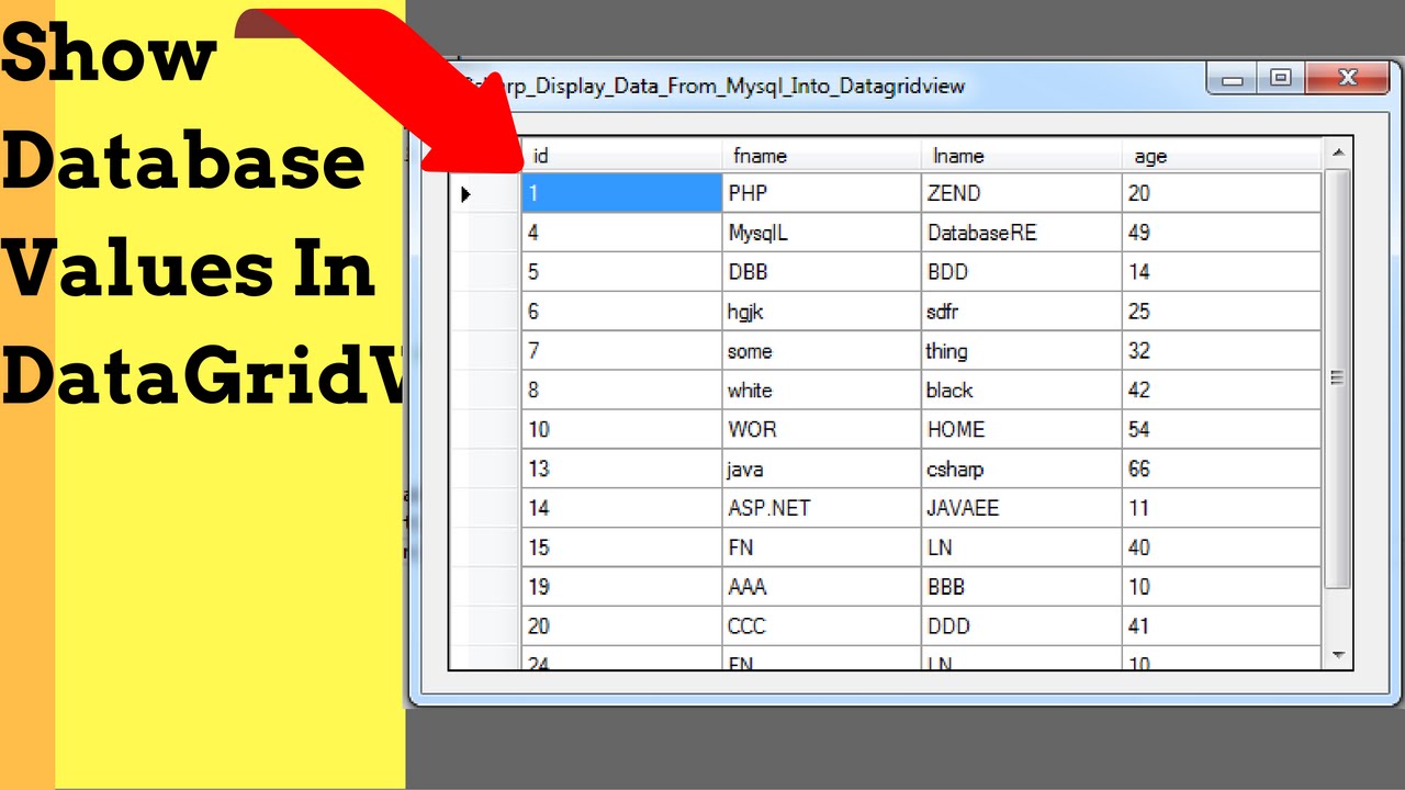 C# - How To Connect C# To MySQL Database And Display Data [ with source code ]
