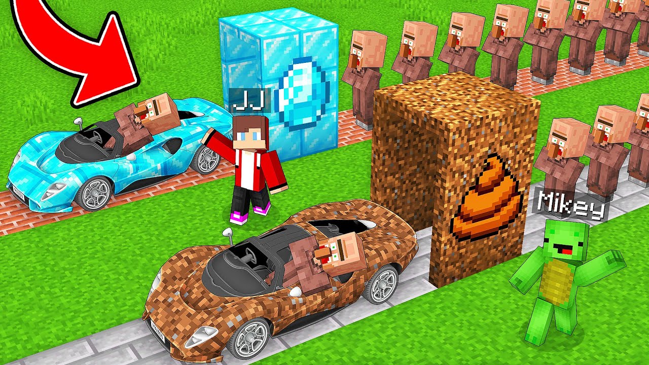 Mikey and JJ Built POOR vs RICH Car Factory in Minecraft (Maizen)