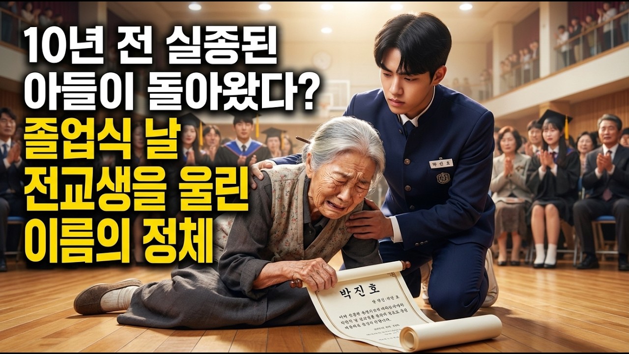 10년 전 실종된 아들 대신 나타난 손주, 졸업장에 적힌 '그 이름'을 본 할머니가 오열하며 주저앉은 충격적인 이유