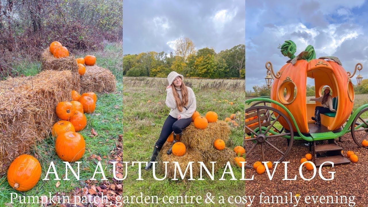 A COSY AUTUMN VLOG | Pumpkin patch & Christmas at the garden centre | Charlotte Jordan