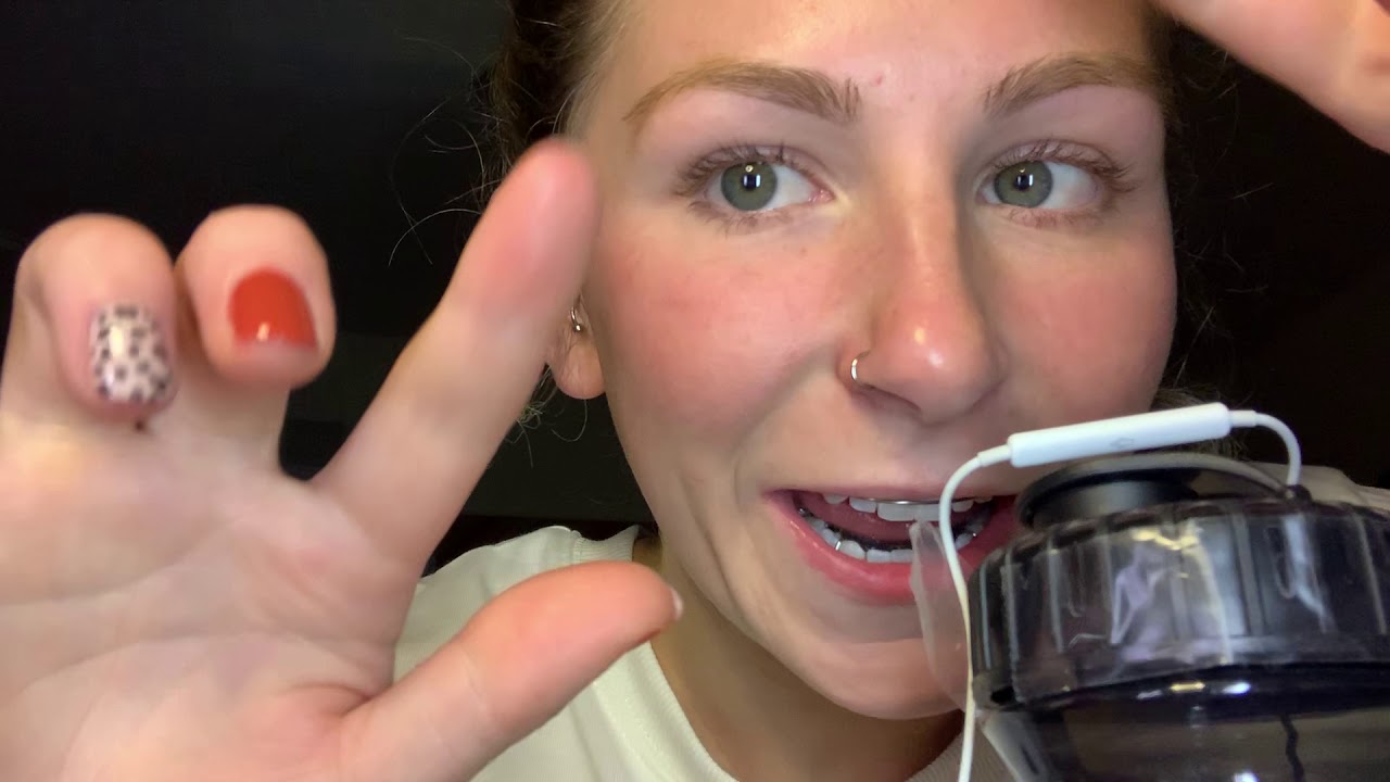 ASMR// ORANGE RETAINER SOUNDS, MOUTH SOUNDS💋🧡