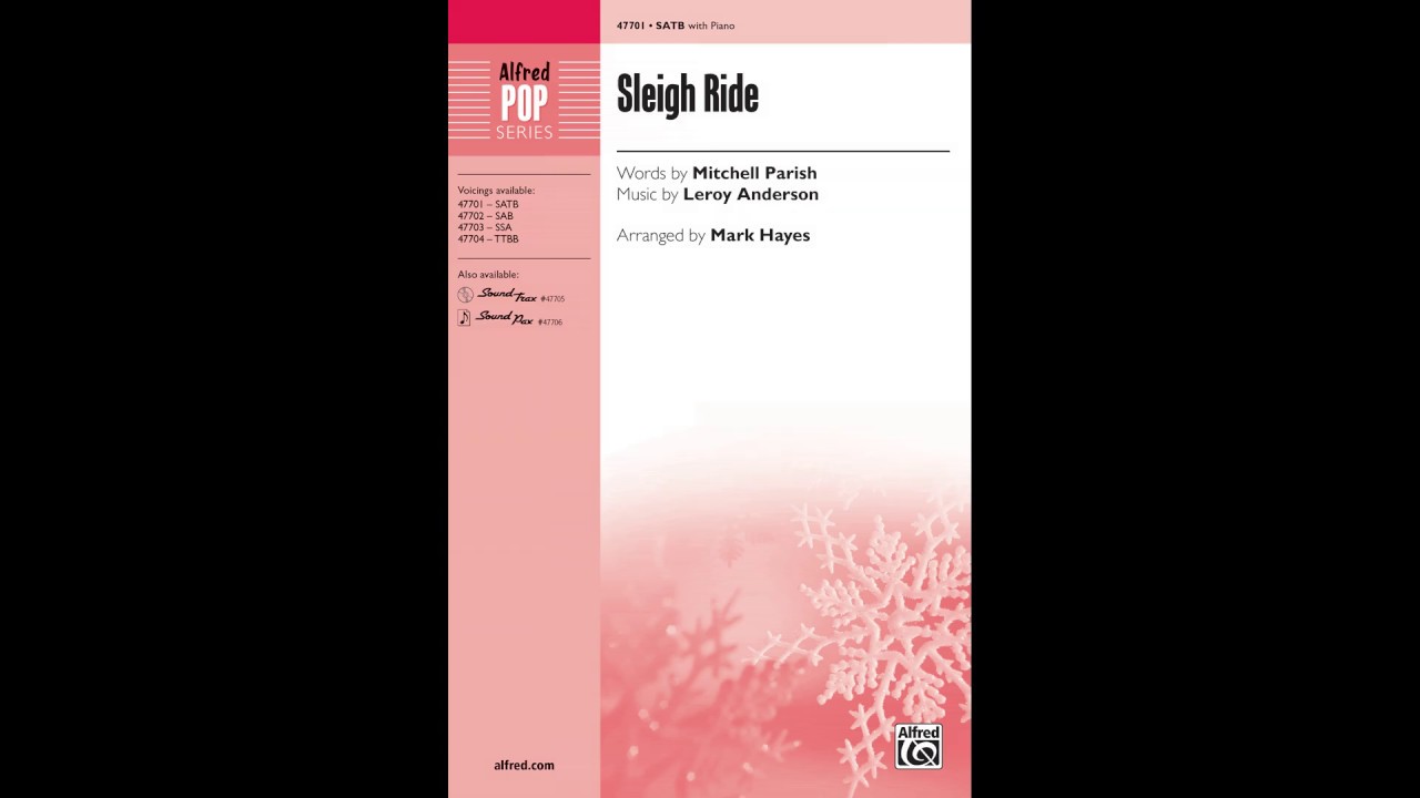 Sleigh Ride, arr. Mark Hayes – Score & Sound
