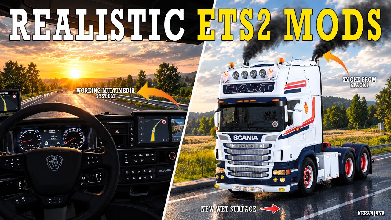 15 REALISTIC ETS2 MODS You NEED to Try! | ETS2 2026