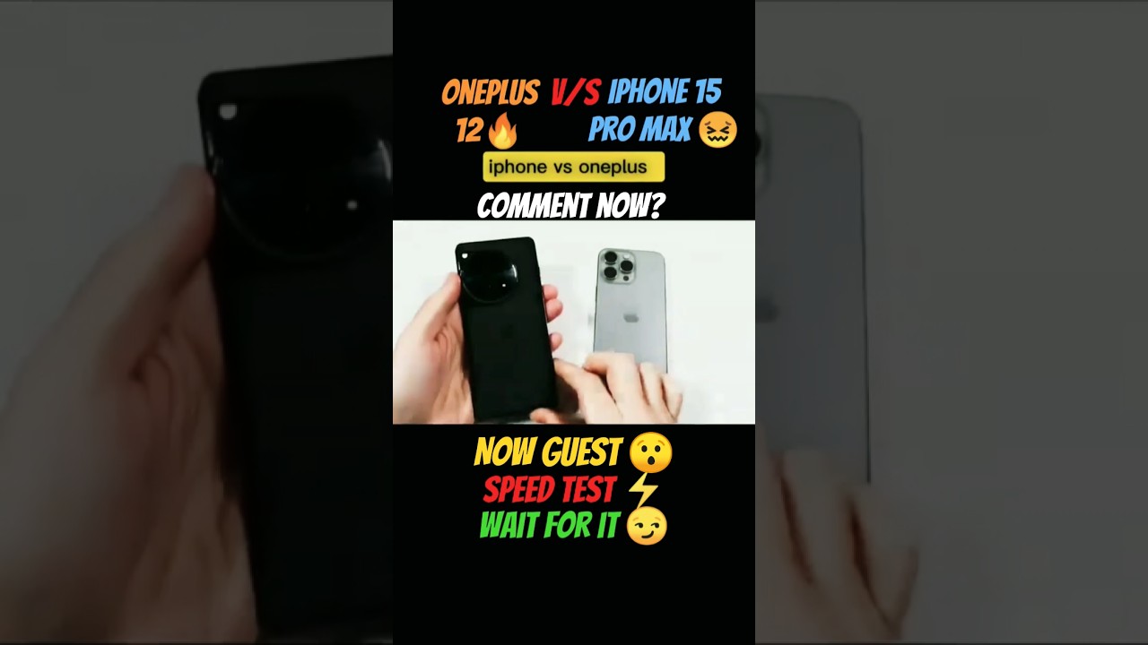 iPhone 15 Pro Max vs OnePlus 12 😱⚡ REAL Speed King Revealed! 🔥 