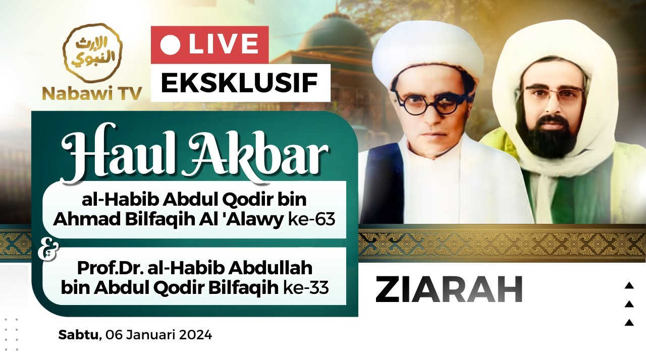 🔴LIVE ZIARAH Rangkaian HAUL IMAMAIN RA - Ponpes Darul Hadist, Malang 2024 | Nabawi TV