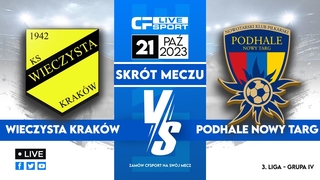 Skrót: Wieczysta Kraków - Podhale Nowy Targ 21.10.2023