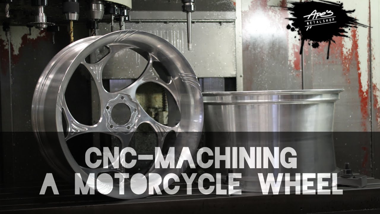 CNC-machining a motorcycle front wheel
