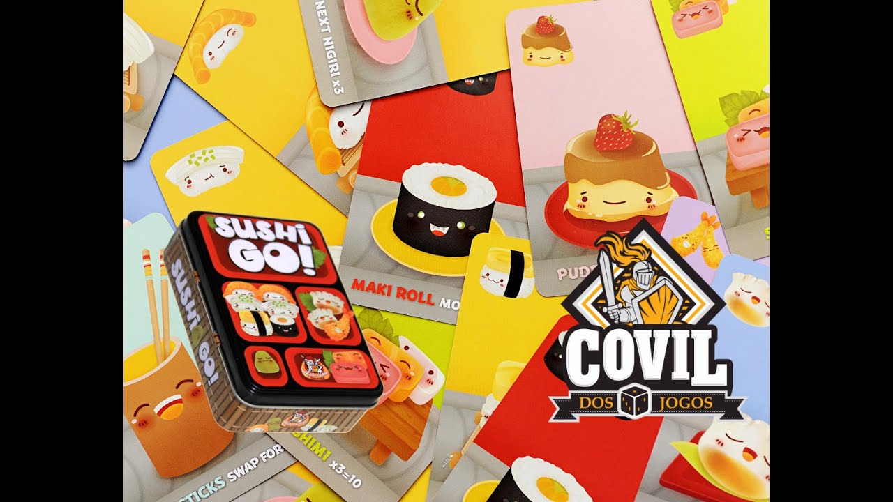 Covil dos Jogos - Review e Gameplay Sushi Go!